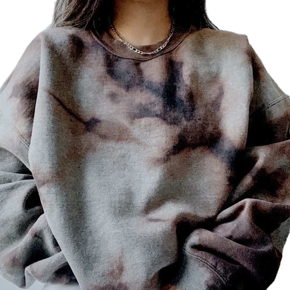 acid wash crewneck | grunge | dark academia